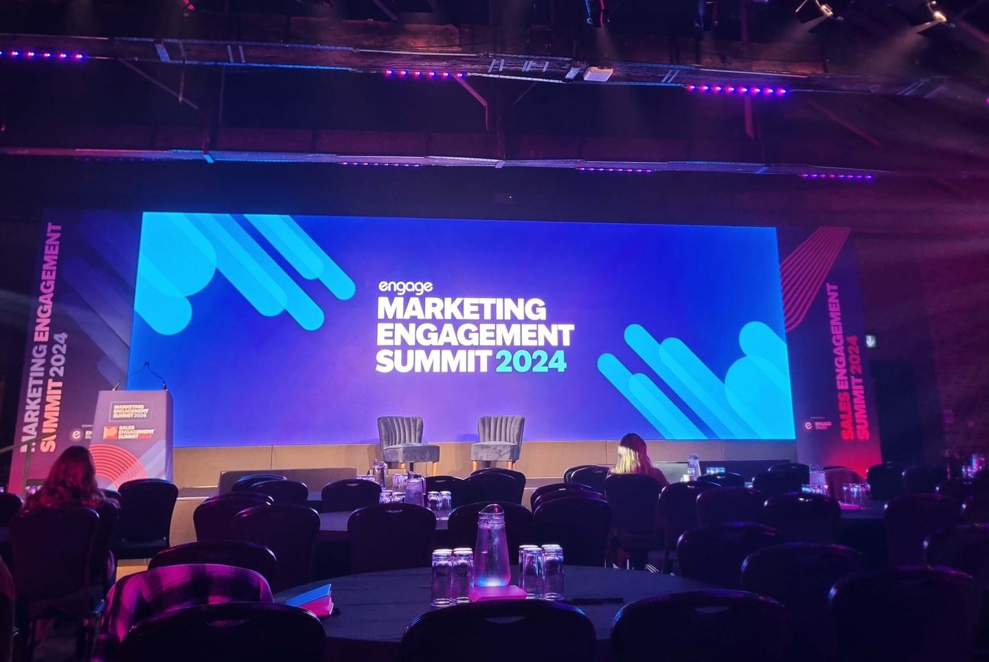 The Engage Marketing Engagement Summit stage.
