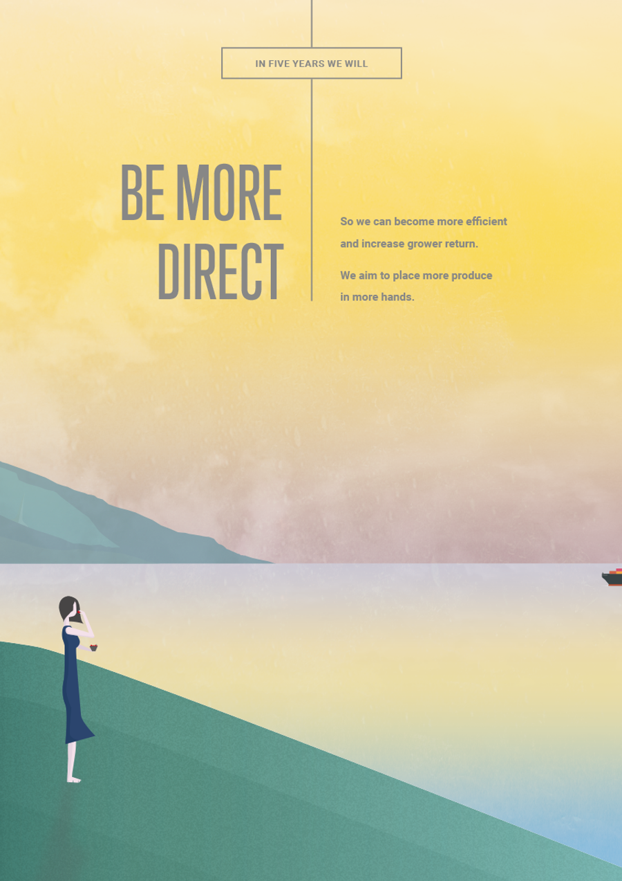 Vector poster looking across the sea by scaramanga