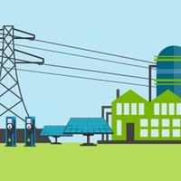 Green energy technologies in a field