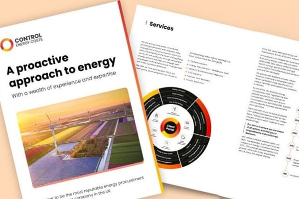 New brochure for Control Energy Costs design and copy by Scaramanga