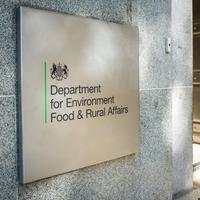 Department for Environment, Food and Rural Affairs sign outside their building