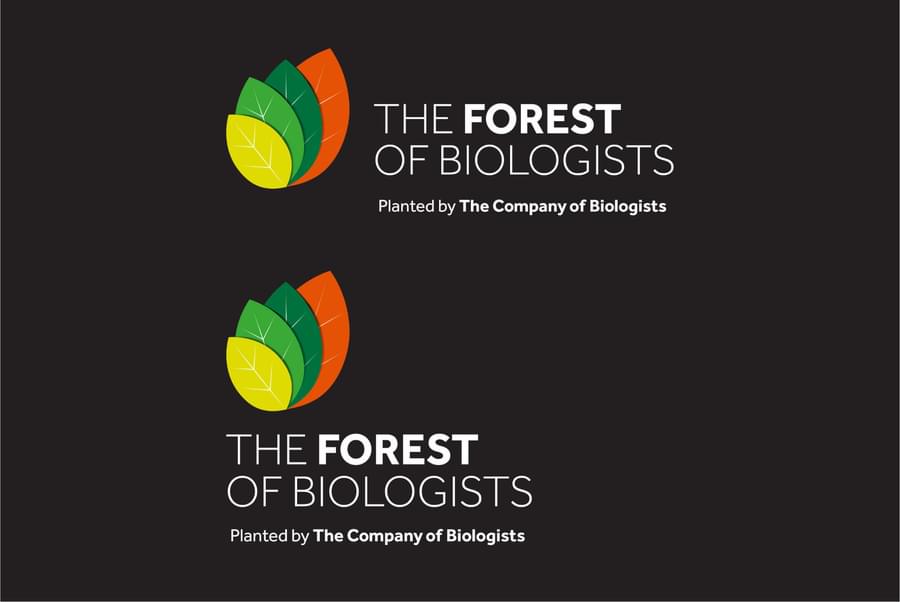 The Forest of Biologist logo, horizontal and stacked with the strap-line